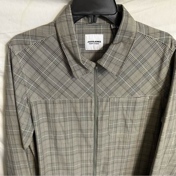 Jack & Jones Men’s Zip Up Shirt - Picture 4 of 12